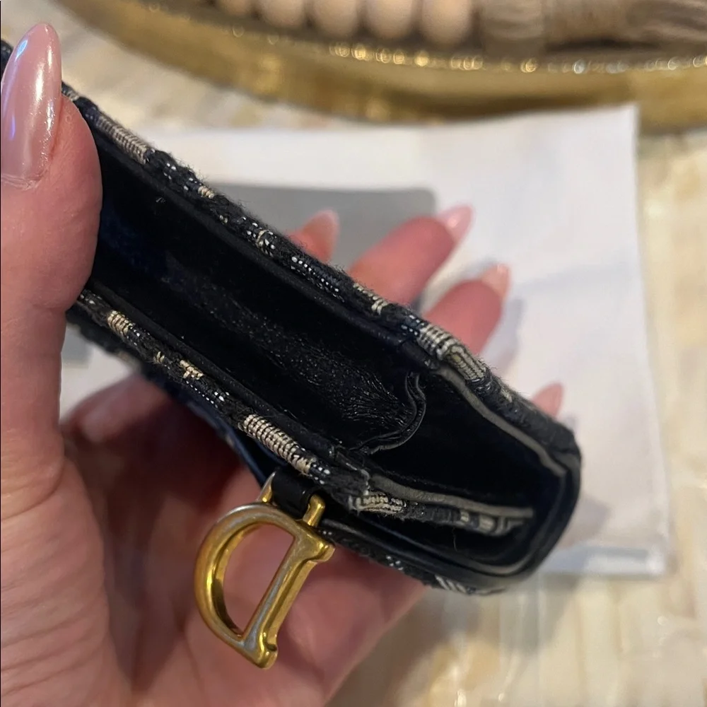 Dior Saddle Bloom Card Holder NWOT